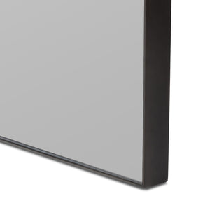 Auryn Mirror In Grey Mirror And Aged Black
