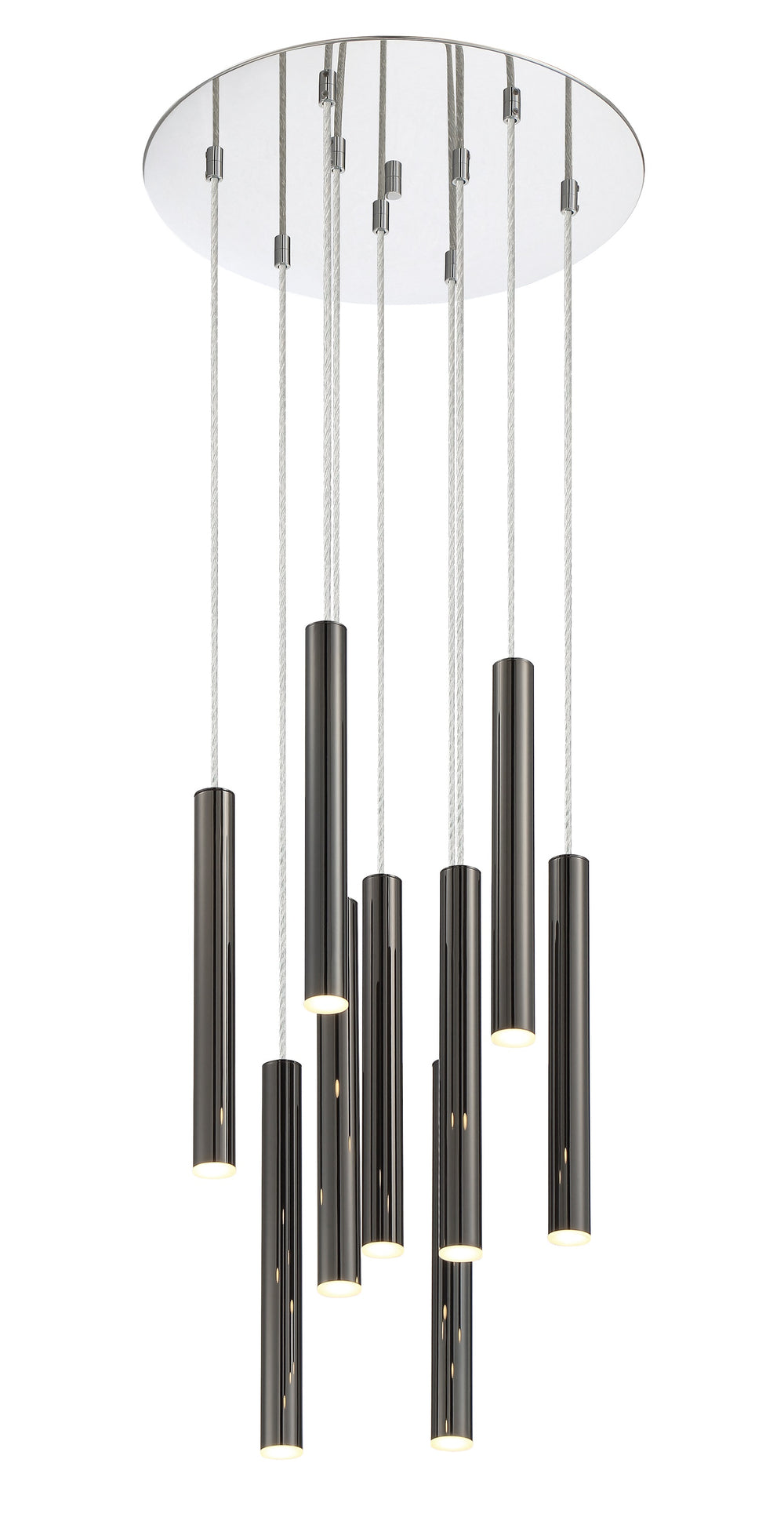 Forest 9 Light Island/Billiard in Chrome Finish