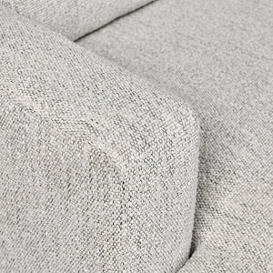 Ludwig Upholstered Sectional - Ivory with T-Cushion Design