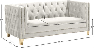 Caroline Velvet Loveseat