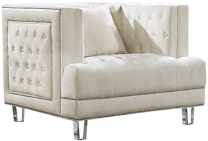 Rudolph Chair In Cream Velvet