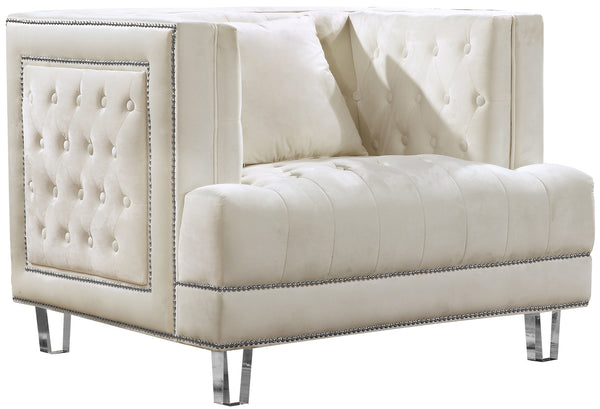 Rudolph Chair In Cream Velvet