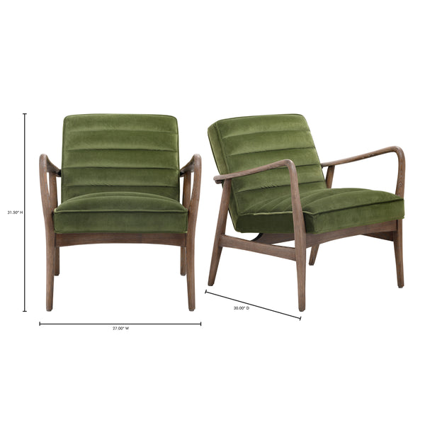 Anderson Armchair in Dark Ivy Velvet