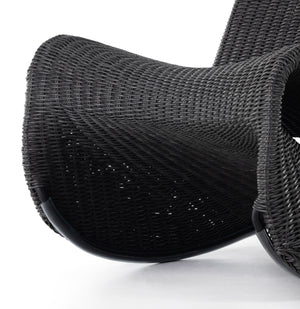 Portia Outdoor Rocking Chair In Coal
