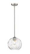 Chloe 1 Light Pendant in Brushed Nickel Finish