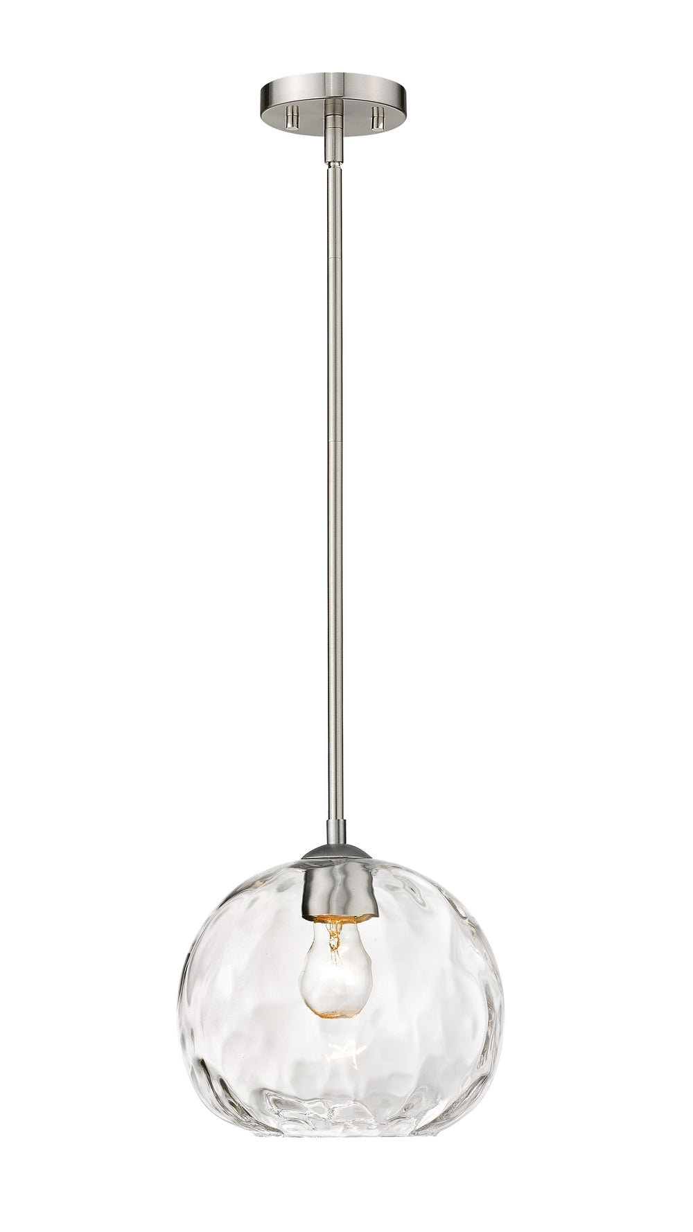 Chloe 1 Light Pendant in Brushed Nickel Finish