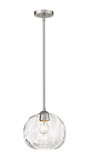 Chloe 1 Light Pendant in Brushed Nickel Finish