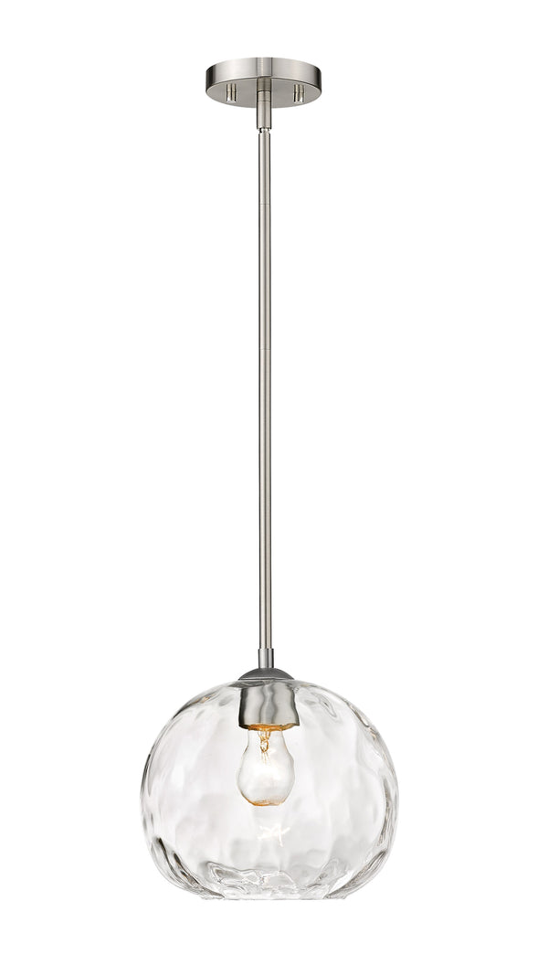 Chloe 1 Light Pendant in Brushed Nickel Finish