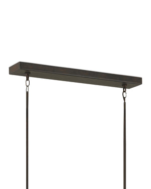 Middleton Bronze Rectangular Chandelier In Bronze Gold