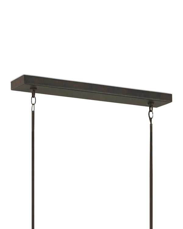 Middleton Bronze Rectangular Chandelier In Bronze Gold