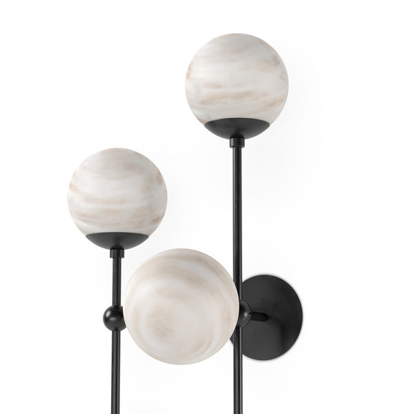 Armstrong 4 L Sconce - Black Gunmetal
