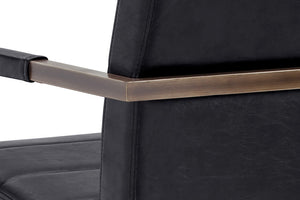 JAFAR ARMCHAIR - VINTAGE BLACK