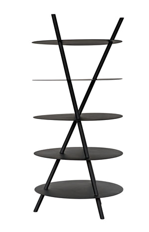 Gautama Industrial Steel Shelf in Matte Black