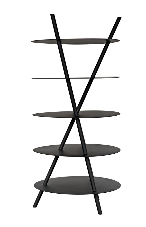 Gautama Industrial Steel Shelf in Matte Black