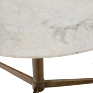 Helen Round Bistro Table In Polished White