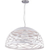 1Lt Pendant, Matte White Finish