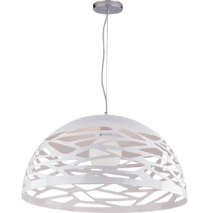 1Lt Pendant, Matte White Finish