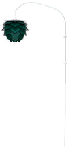 Aluvia Mini 1-Light Wall Lamp in Forest with White Wall Hanger