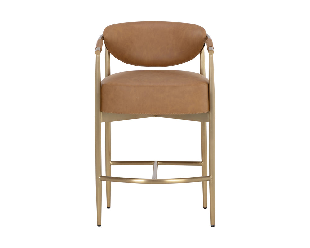 HELOISE COUNTER STOOL - MILLIKEN COGNAC