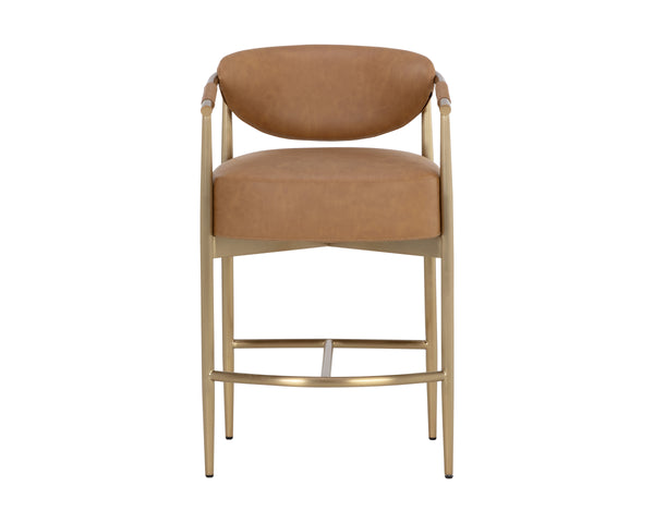 HELOISE COUNTER STOOL - MILLIKEN COGNAC