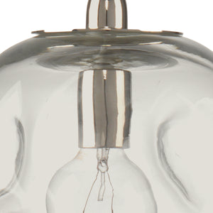 Dimpled Glass Pendant, Clear