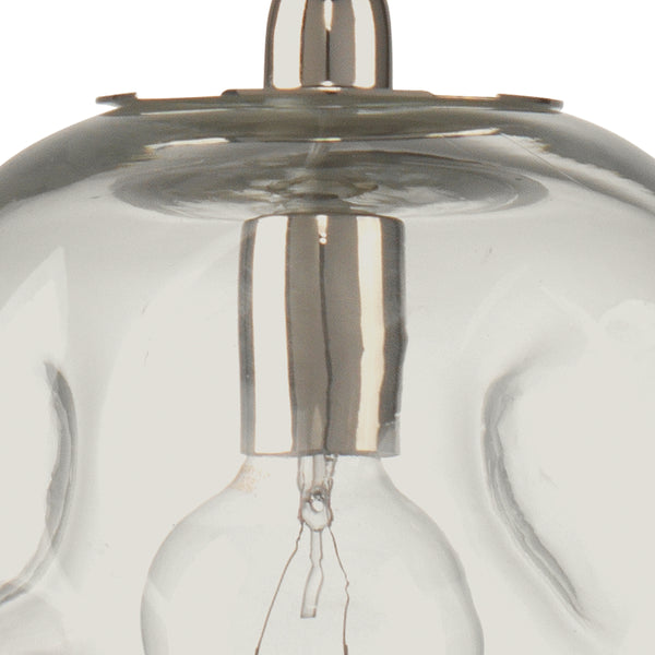 Dimpled Glass Pendant, Clear