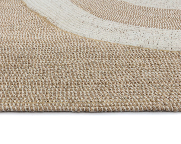 DERBY HAND-WOVEN RUG - SAND / CREAM - 10' X 14'