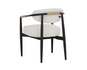 MARITA DINING ARMCHAIR - BLACK - LOUIS CREAM