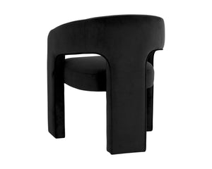 ISIDORE DINING ARMCHAIR - ABBINGTON BLACK