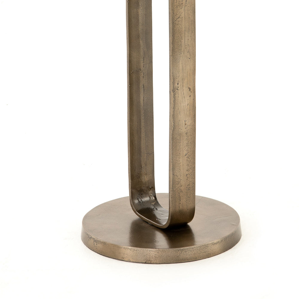 Douglas End Table In Aged Bronze