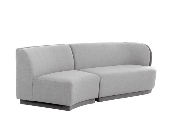 JACLYN MODULAR - ARMLESS CHAIR - EGYPT LIGHT GREY / DANNY MEDIUM GREY
