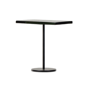 Zevon End Table In Moss Cast Glass