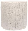 Trunk Side Table, White Fiber Cement