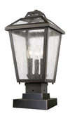Bayland 3 Light Outdoor Pier Mount Light in Oil Rubbed Bronze Finish