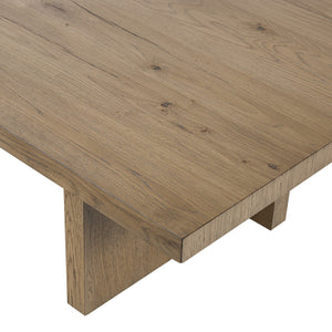 Isaac Coffee Table In Rubbed Light Oak Veneer