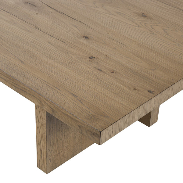 Isaac Coffee Table In Rubbed Light Oak Veneer