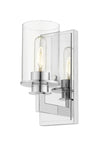 Savannah 1 Light Wall Sconce in Chrome Finish