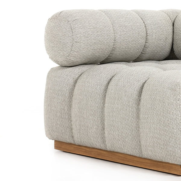 Roma Outdoor Sectional In Corner Pc In Ash