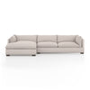 Westwood 2Pc Laf Sectional In 131" In Pebble