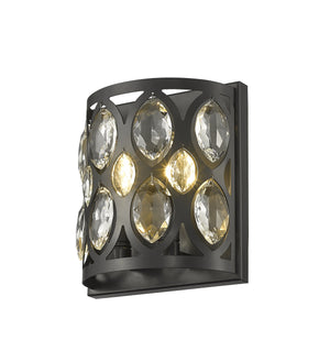 Dealey 2 Light Wall Sconce in Matte Black Finish
