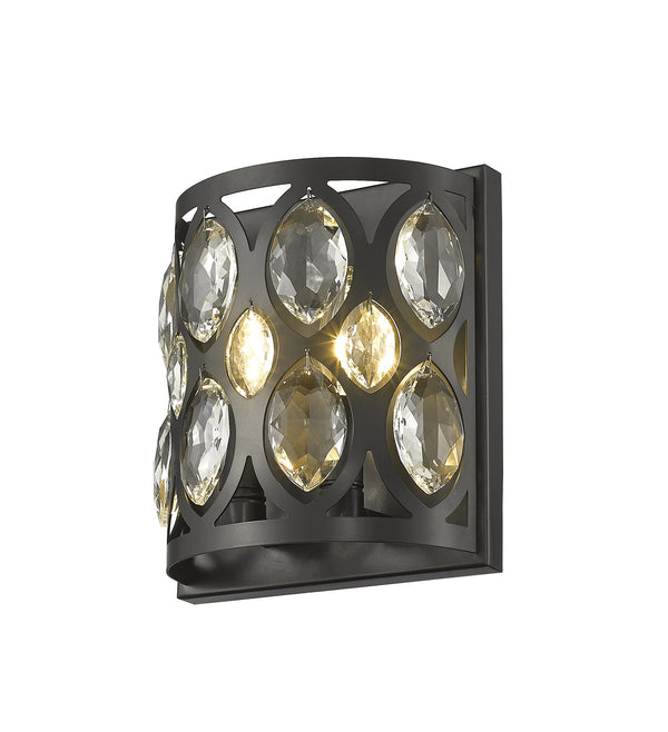 Dealey 2 Light Wall Sconce in Matte Black Finish