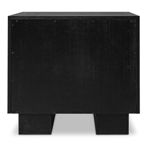 Moe's Marcelle Nightstand in Black Oak