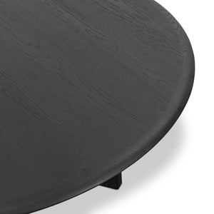 Rosenell Round Coffee Table - Black Oak Veneer