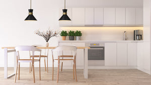 Soriano 1 Light Pendant in Matte Black + Heritage Brass Finish
