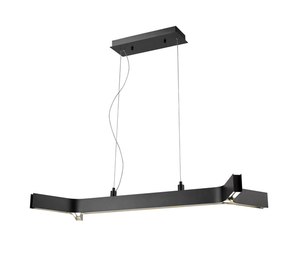 Arcano 5 Light Pendant in Matte Black Finish