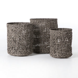 Natural Baskets (set Of 3)