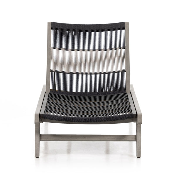 Julian Outdoor Chaise Lounge In Grey