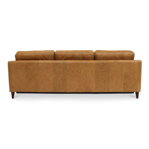 Moe's Bridgers Power Recliner Sofa Tan Leather
