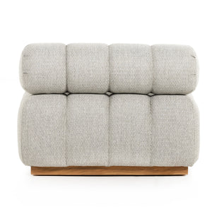 Roma Outdoor Sectional In Armless Pc In Ash