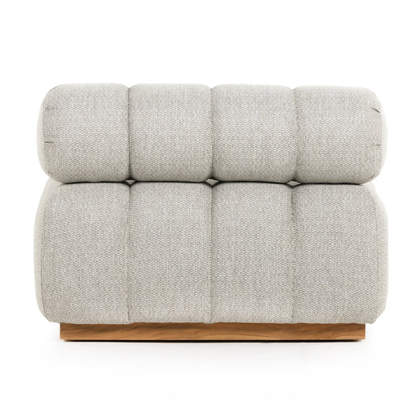 Roma Outdoor Sectional In Armless Pc In Ash